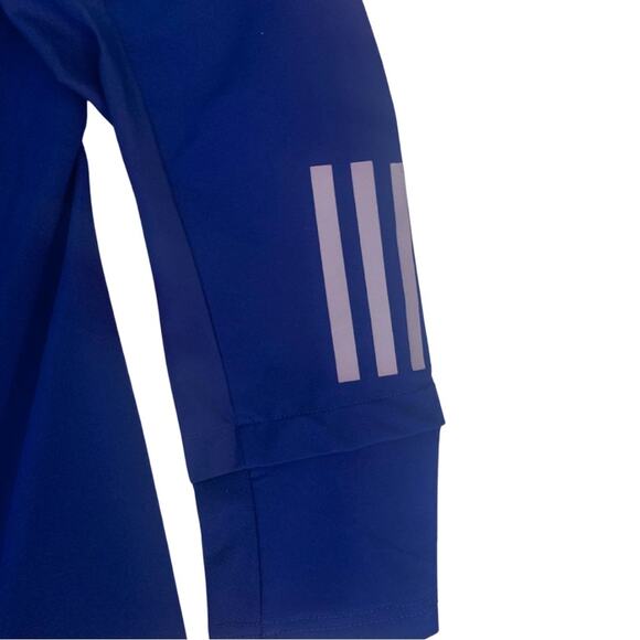 Adidas Energy Running Jacket Royal Blue Size Large Wind Resistant Hoodie Active - Picture 5 of 14